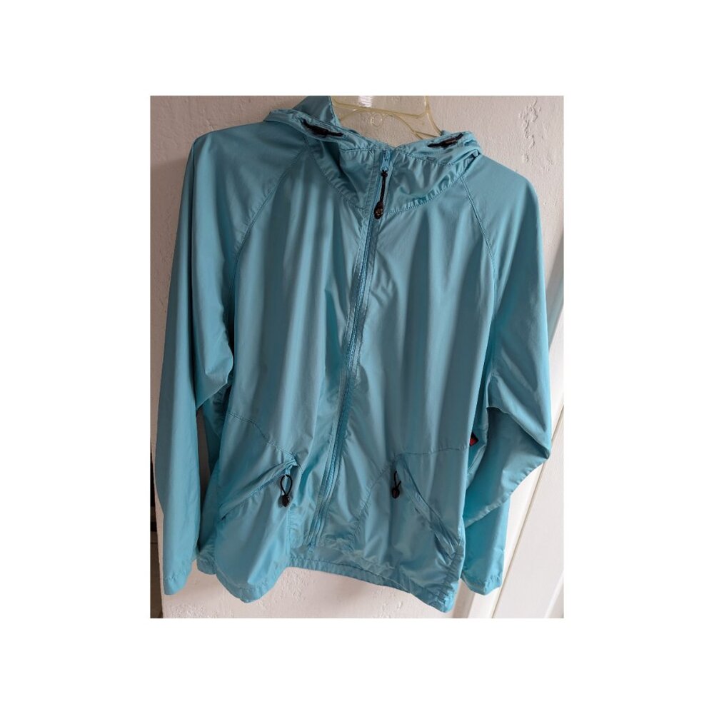 Women's Woolrich Hooded Aqua Jacket Large